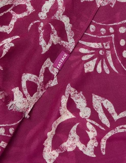 FatFace Wallpaper Floral Scarf Plum