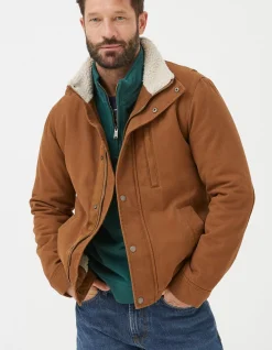 FatFace Wardly Canvas Jacket Chestnut Brown New
