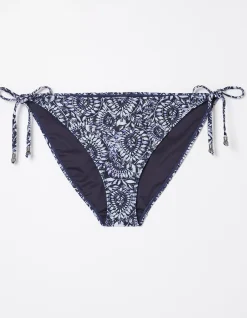 FatFace Watercolour Bikini Bottoms Navy New