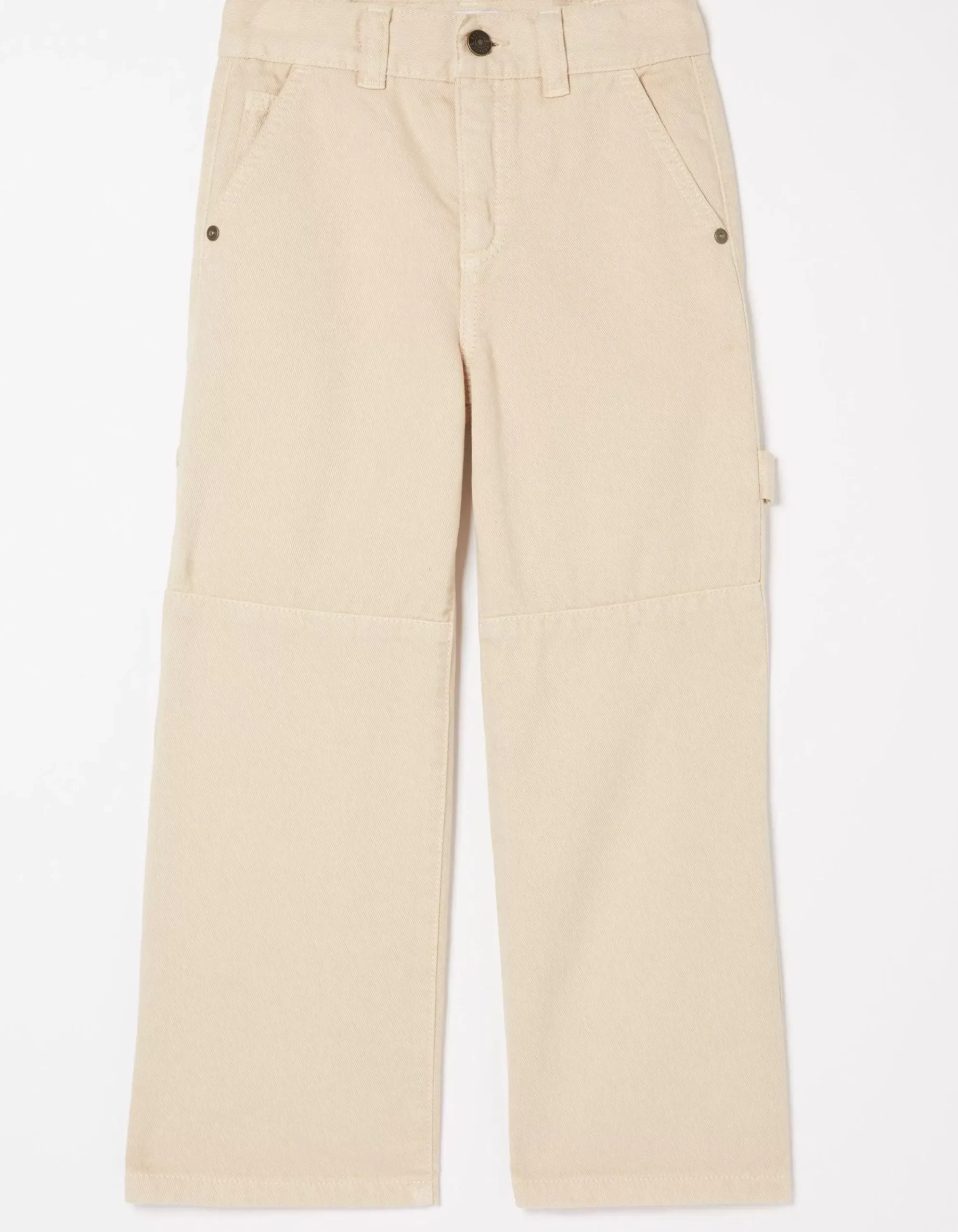 FatFace Waye Wide Leg Trousers Natural Clearance