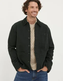 FatFace Wells Worker Jacket Dark Green New