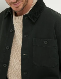 FatFace Wells Worker Jacket Dark Green New