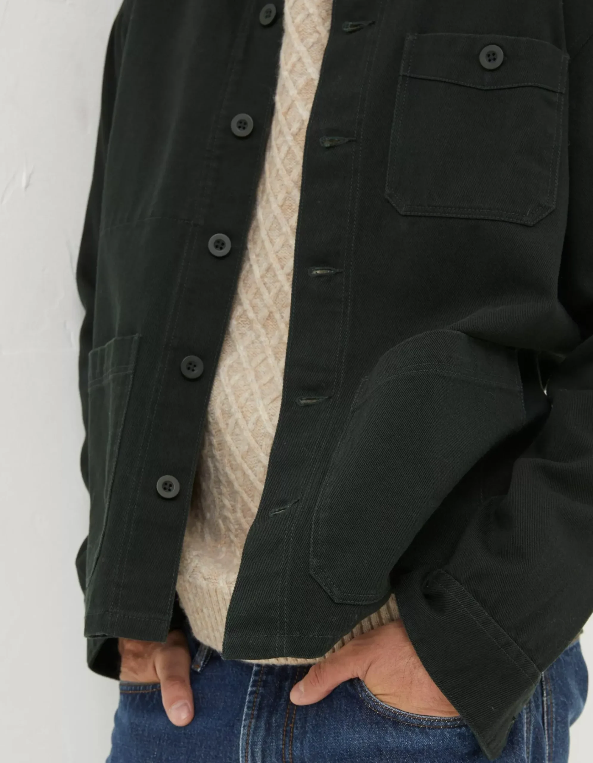 FatFace Wells Worker Jacket Dark Green New