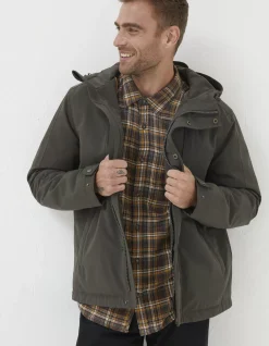 FatFace Whitemoor Jacket Khaki Green Outlet