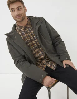 FatFace Whitemoor Jacket Khaki Green Outlet