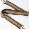 FatFace Wide Embroidered Bag Strap Tan Discount