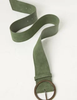 FatFace Wide Suede Belt Green Best