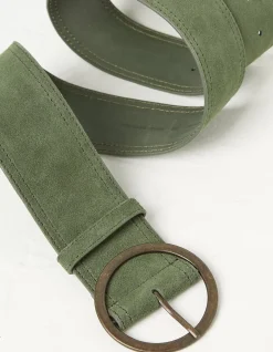 FatFace Wide Suede Belt Green Best