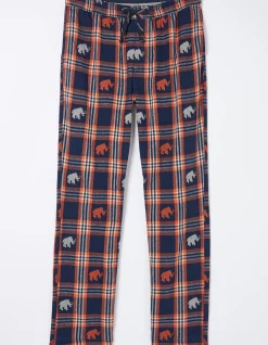 FatFace Wilfred Woolly Mammoth Pyjama Bottoms Navy Online
