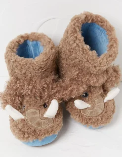 FatFace Wilfred Woolly Mammoth Slipper Boot Brown Best