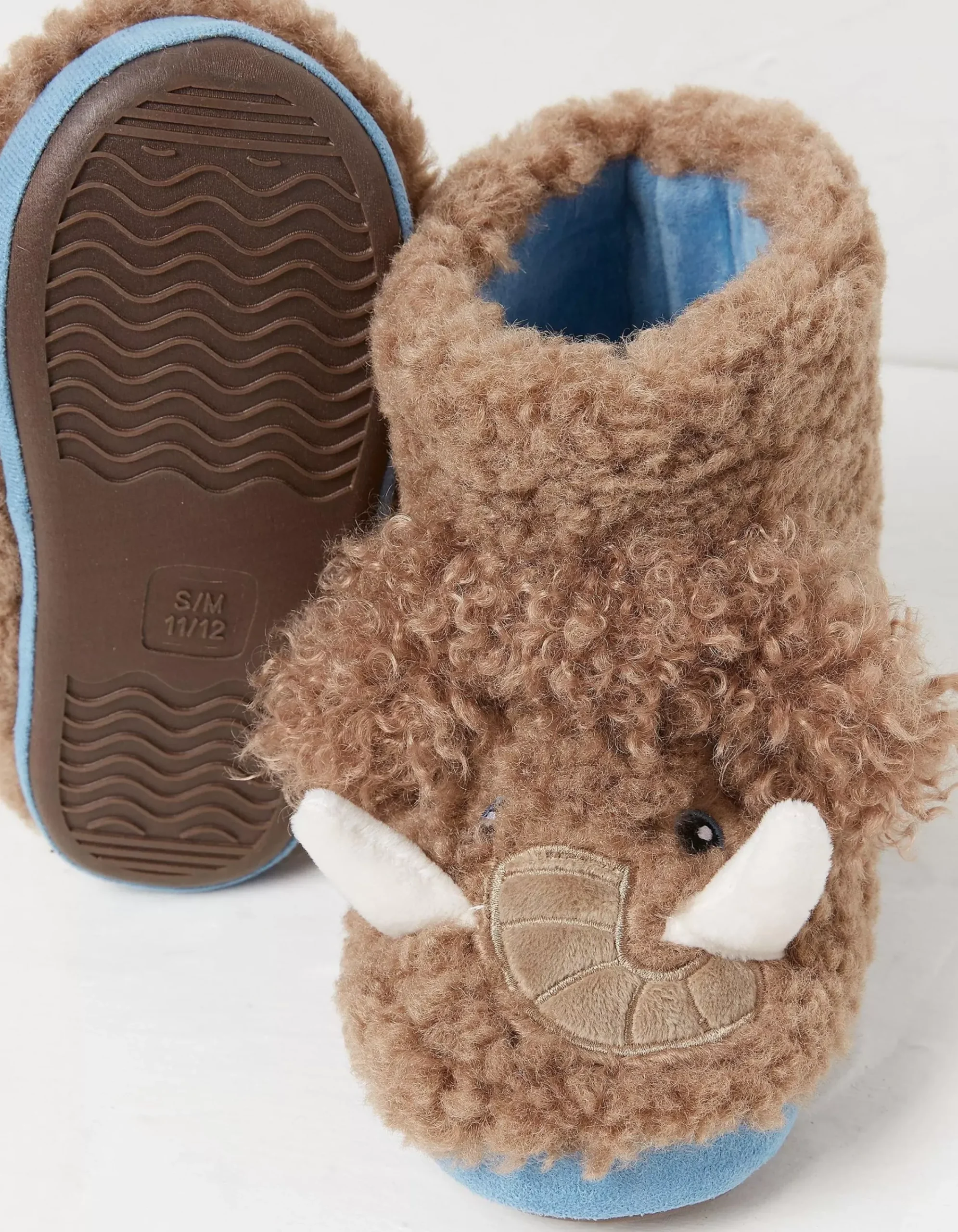 FatFace Wilfred Woolly Mammoth Slipper Boot Brown Best