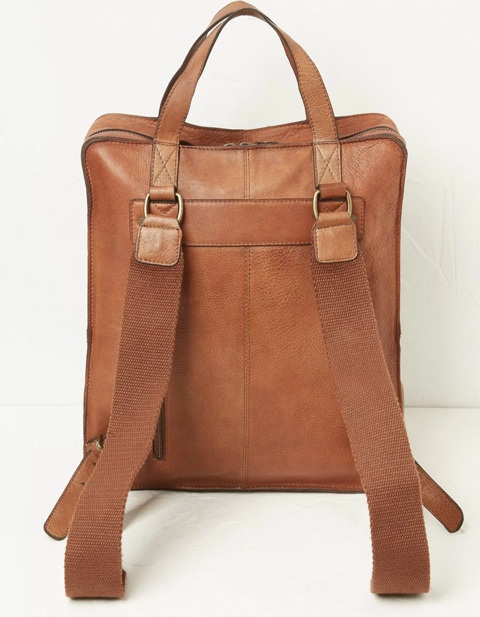 FatFace Windsor Leather Rucksack Chestnut Brown Sale