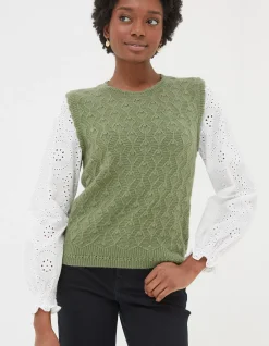 FatFace Winona 2 In 1 Tank Sage Green