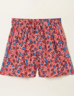 FatFace Woodblock Flippy Shorts Tomato Red Sale