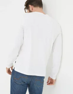 FatFace Woodside Slub Henley White Outlet