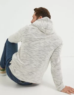 FatFace Woolacombe Fleece Hoodie Off White Best