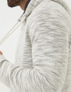 FatFace Woolacombe Fleece Hoodie Off White Best