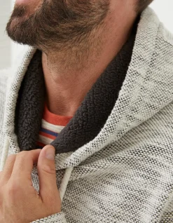 FatFace Woolacombe Fleece Hoodie Off White Best