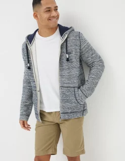 FatFace Woolacombe Zip Through Hoodie Navy