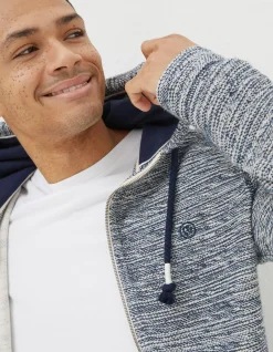 FatFace Woolacombe Zip Through Hoodie Navy