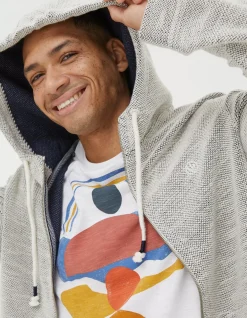 FatFace Woolacombe Zip Through Hoodie Oatmeal Online