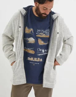 FatFace Woolacombe Zip Through Hoodie Oatmeal Online