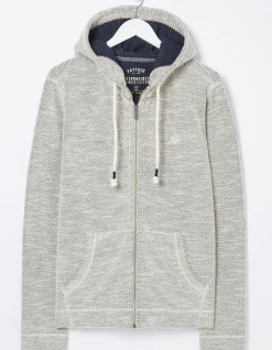 FatFace Woolacombe Zip Through Hoodie Oatmeal Online