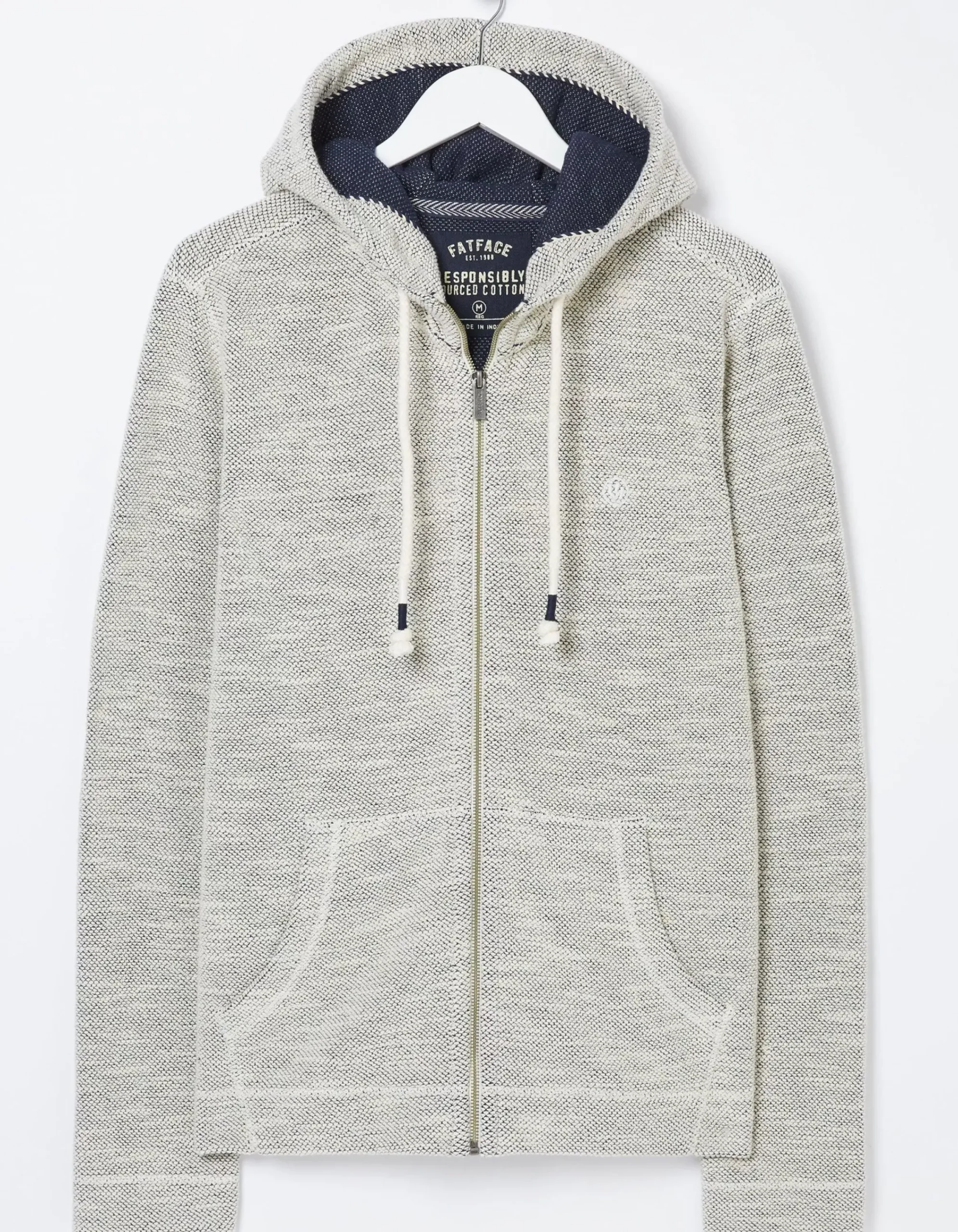 FatFace Woolacombe Zip Through Hoodie Oatmeal Online