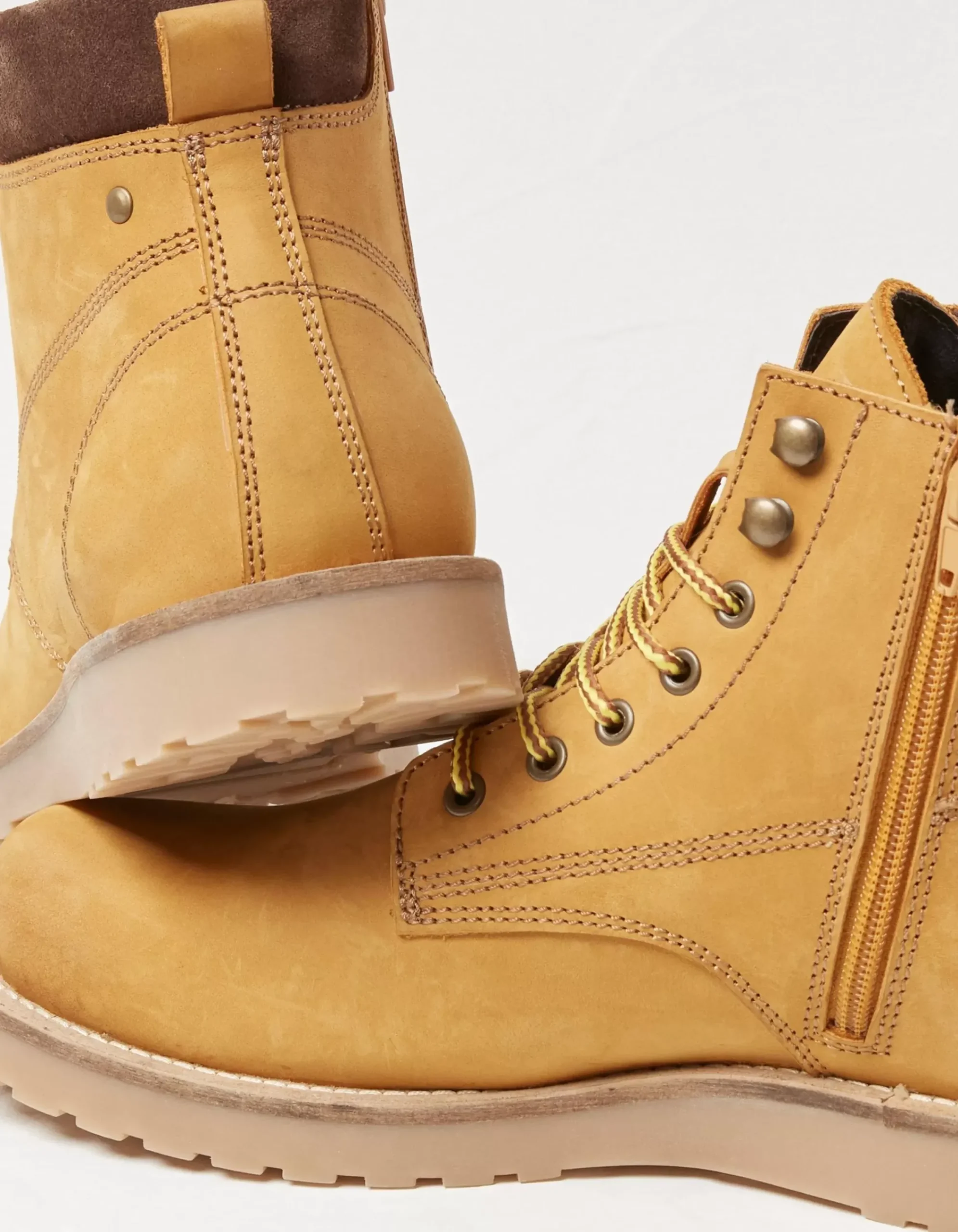 FatFace Worker Boots Brown Outlet