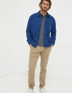 FatFace Worker Jacket Indigo Blue Discount