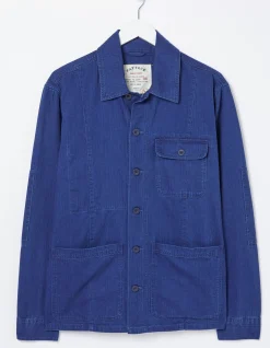 FatFace Worker Jacket Indigo Blue Discount