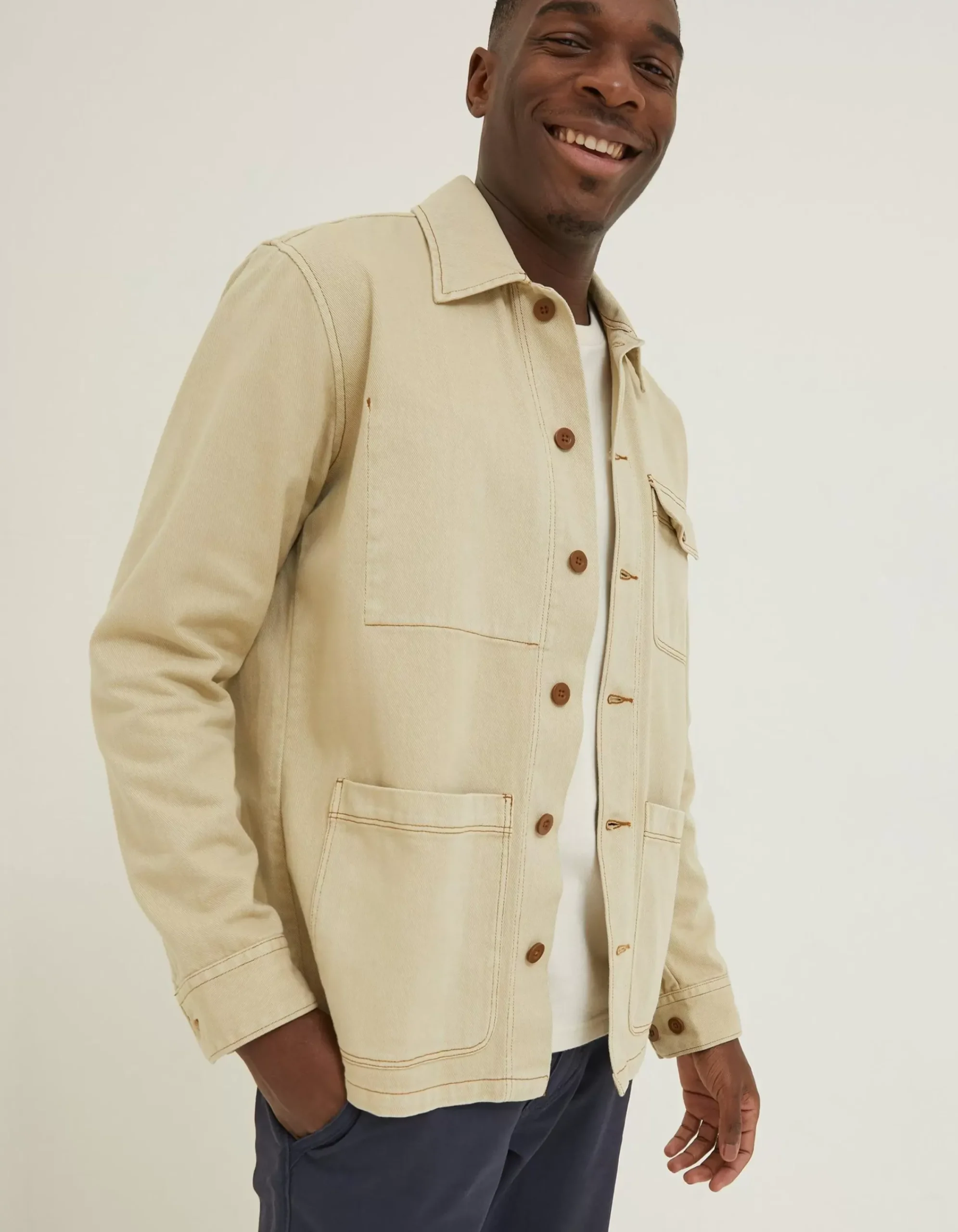 FatFace Worker Jacket Light Stone Best