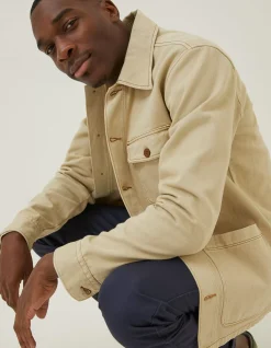 FatFace Worker Jacket Light Stone Best