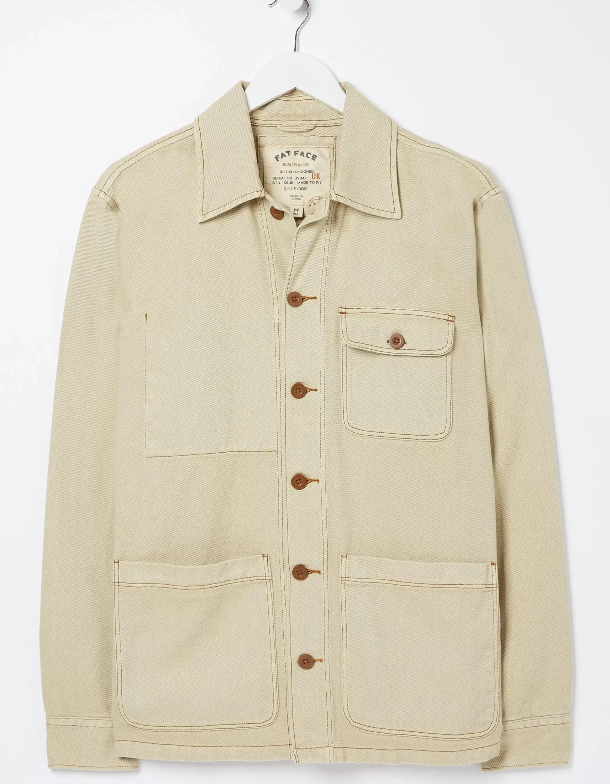 FatFace Worker Jacket Light Stone Best