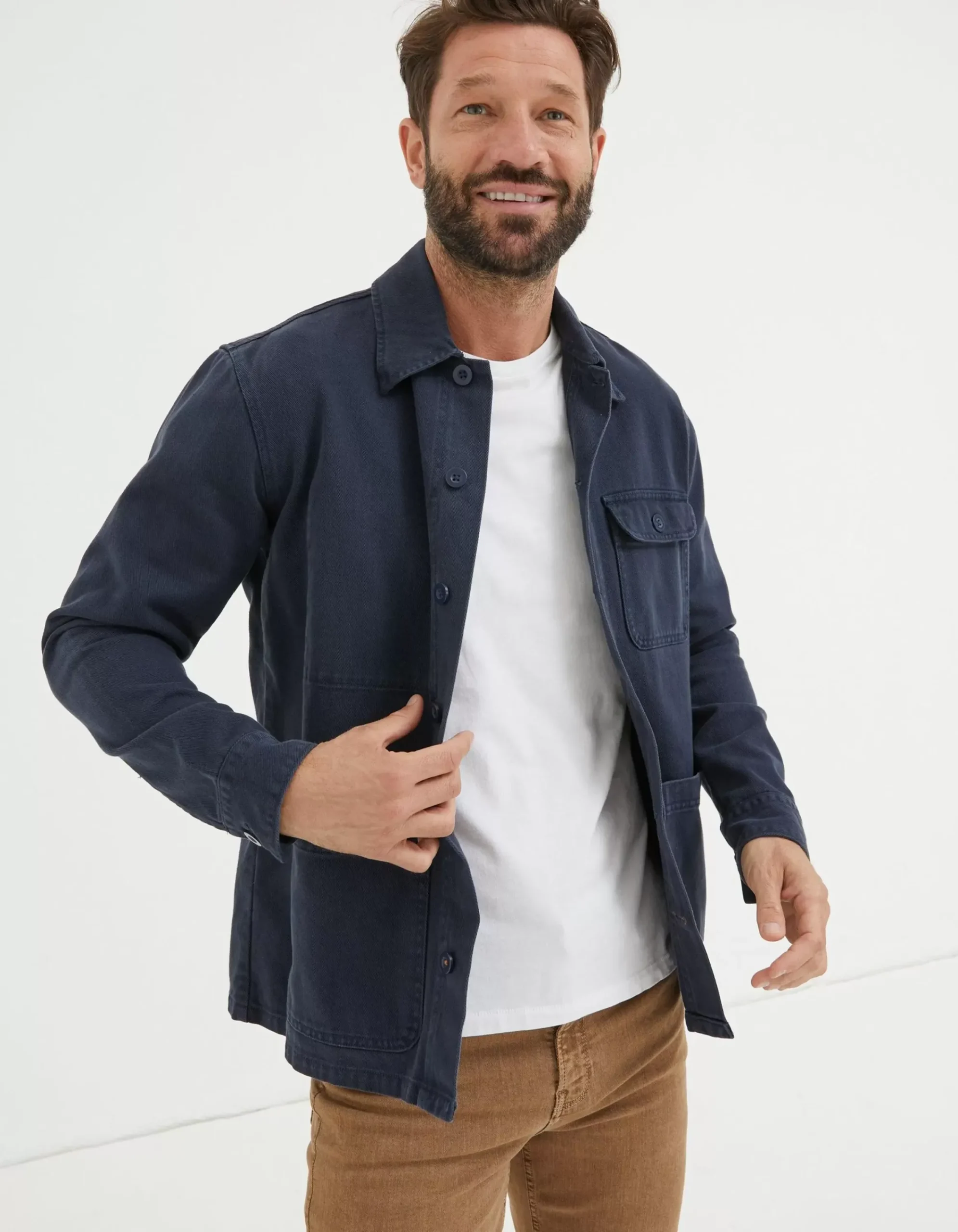 FatFace Worker Jacket Navy Best