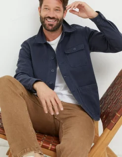 FatFace Worker Jacket Navy Best