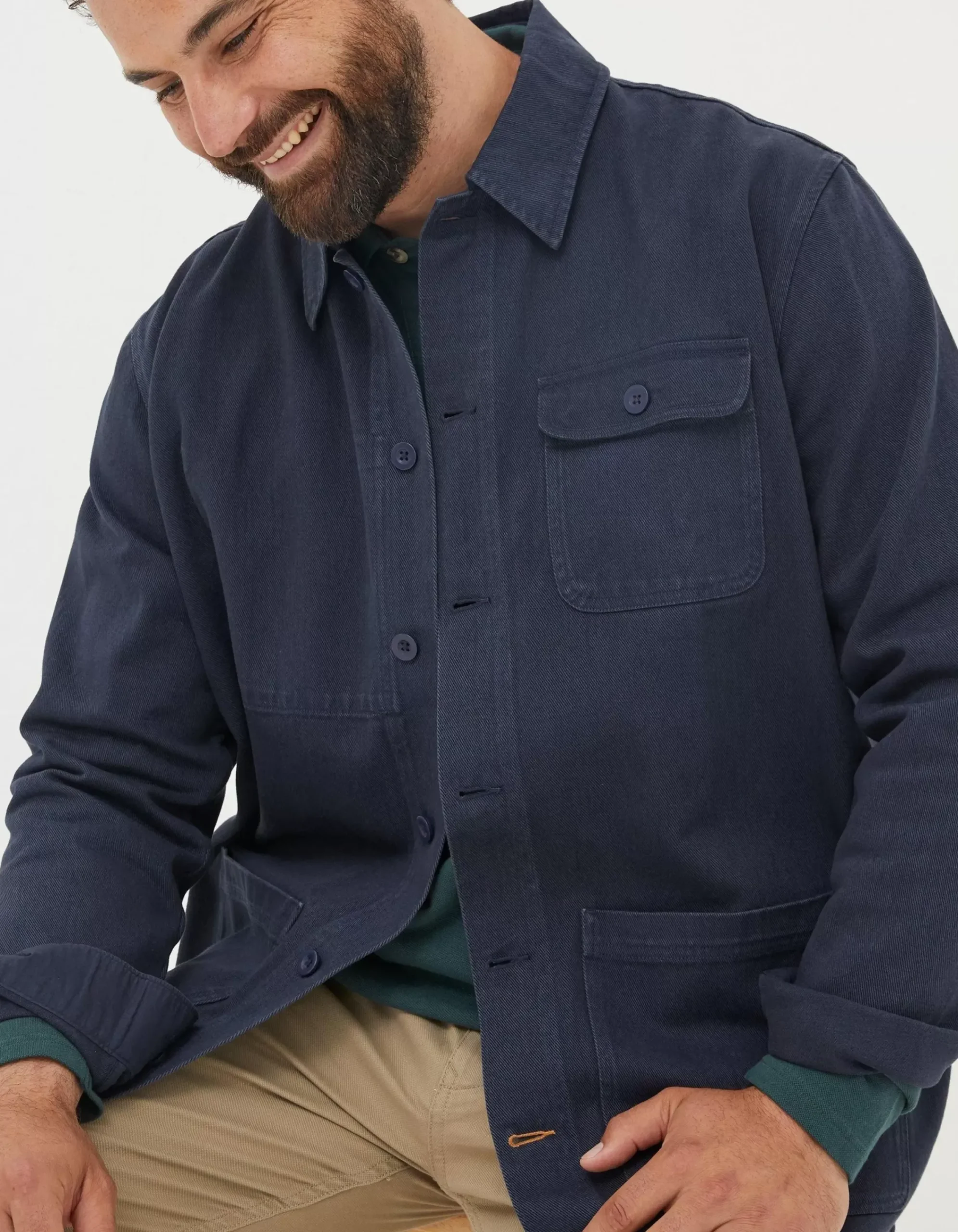 FatFace Worker Jacket Navy Best
