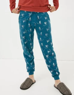 FatFace Yeti Joggers Teal Blue Clearance