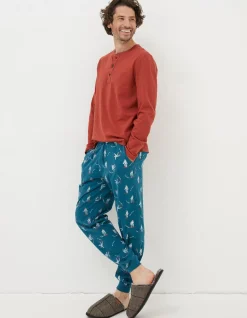 FatFace Yeti Joggers Teal Blue Clearance