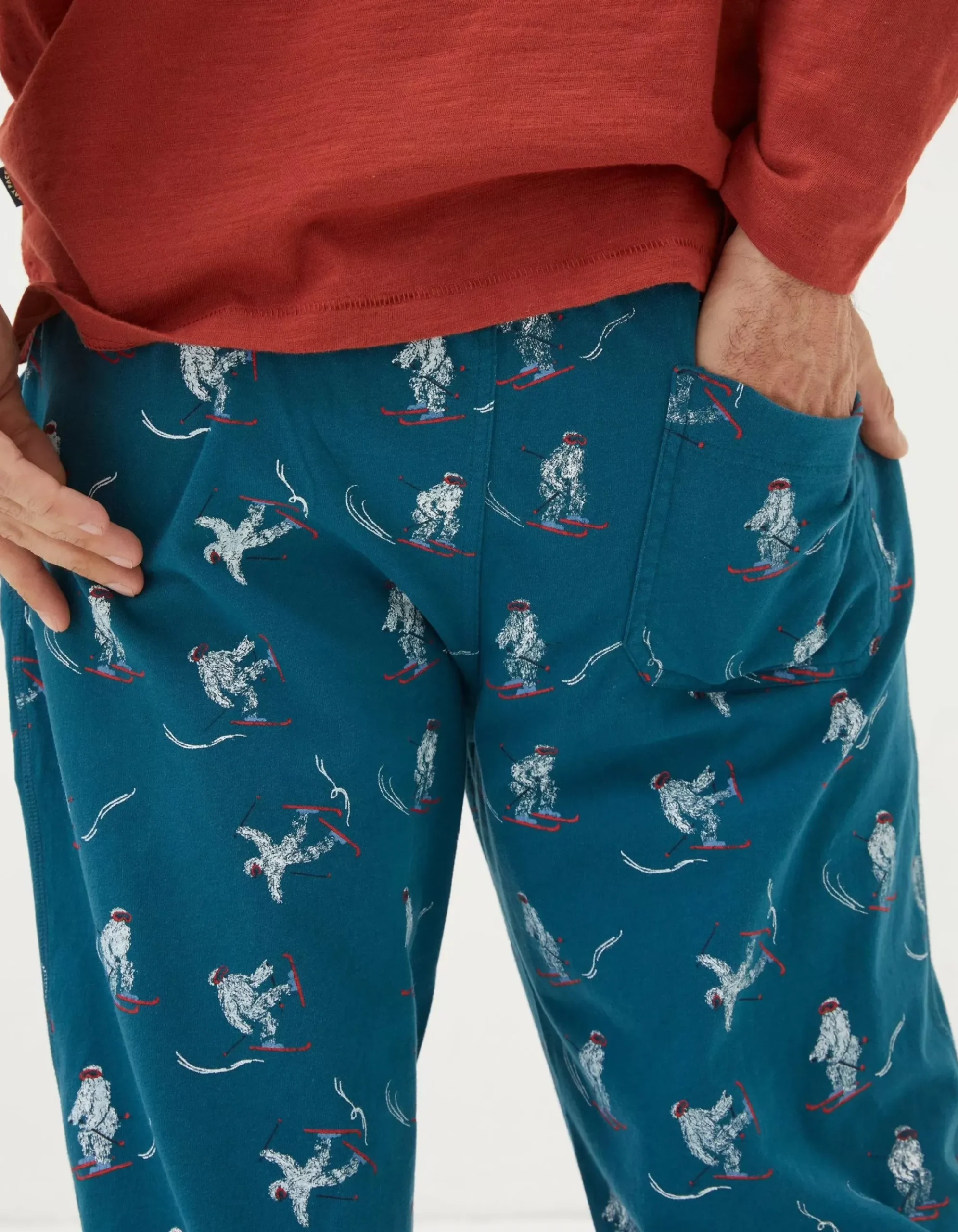 FatFace Yeti Joggers Teal Blue Clearance