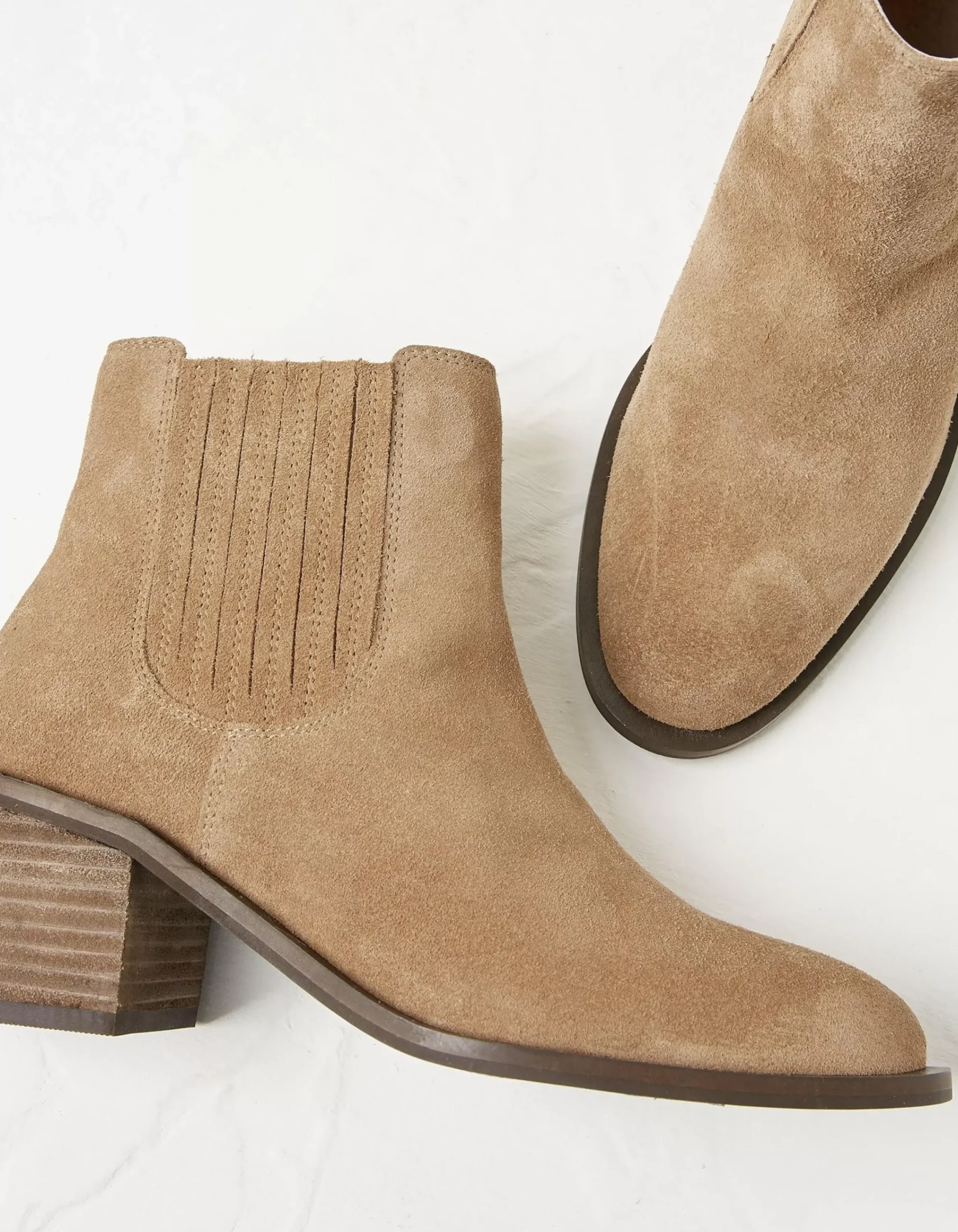FatFace Zara Block Heel Chelsea Boot Tan Online