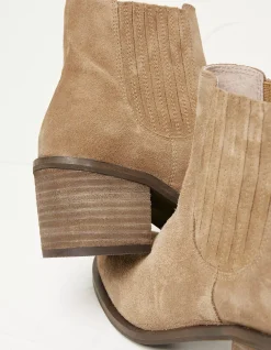 FatFace Zara Block Heel Chelsea Boot Tan Online