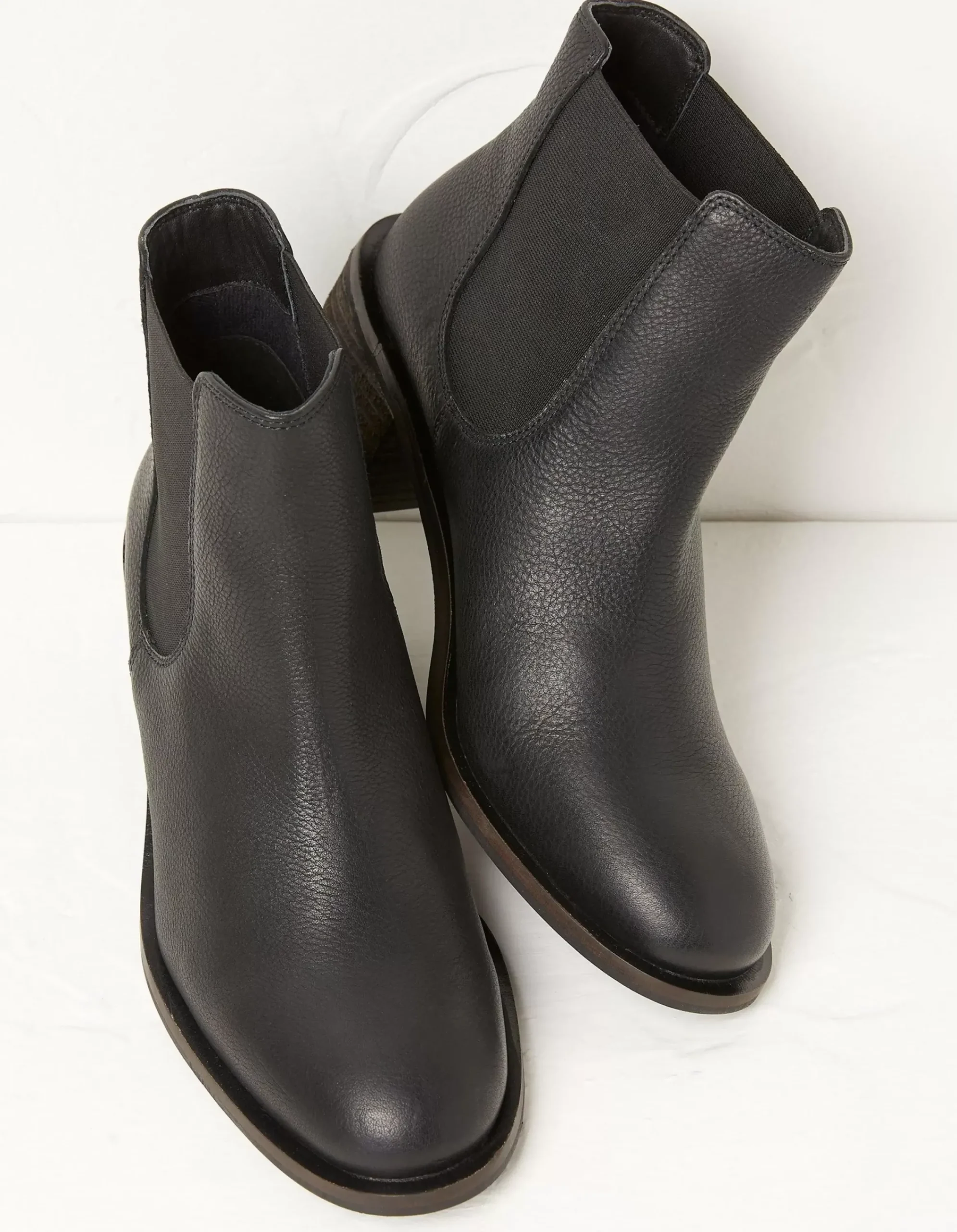 FatFace Zara Block Heel Chelsea Boot Black Hot