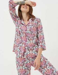 FatFace Zebra Nightshirt Ivory Hot