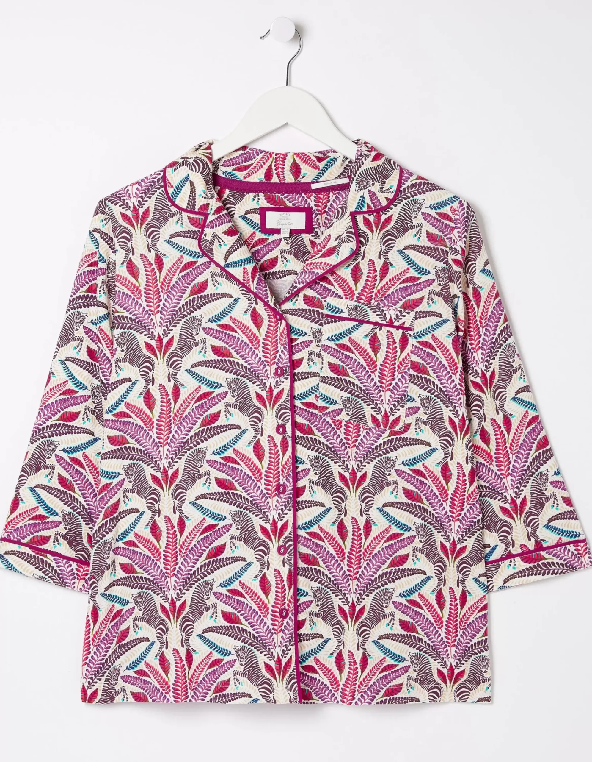 FatFace Zebra Nightshirt Ivory Hot