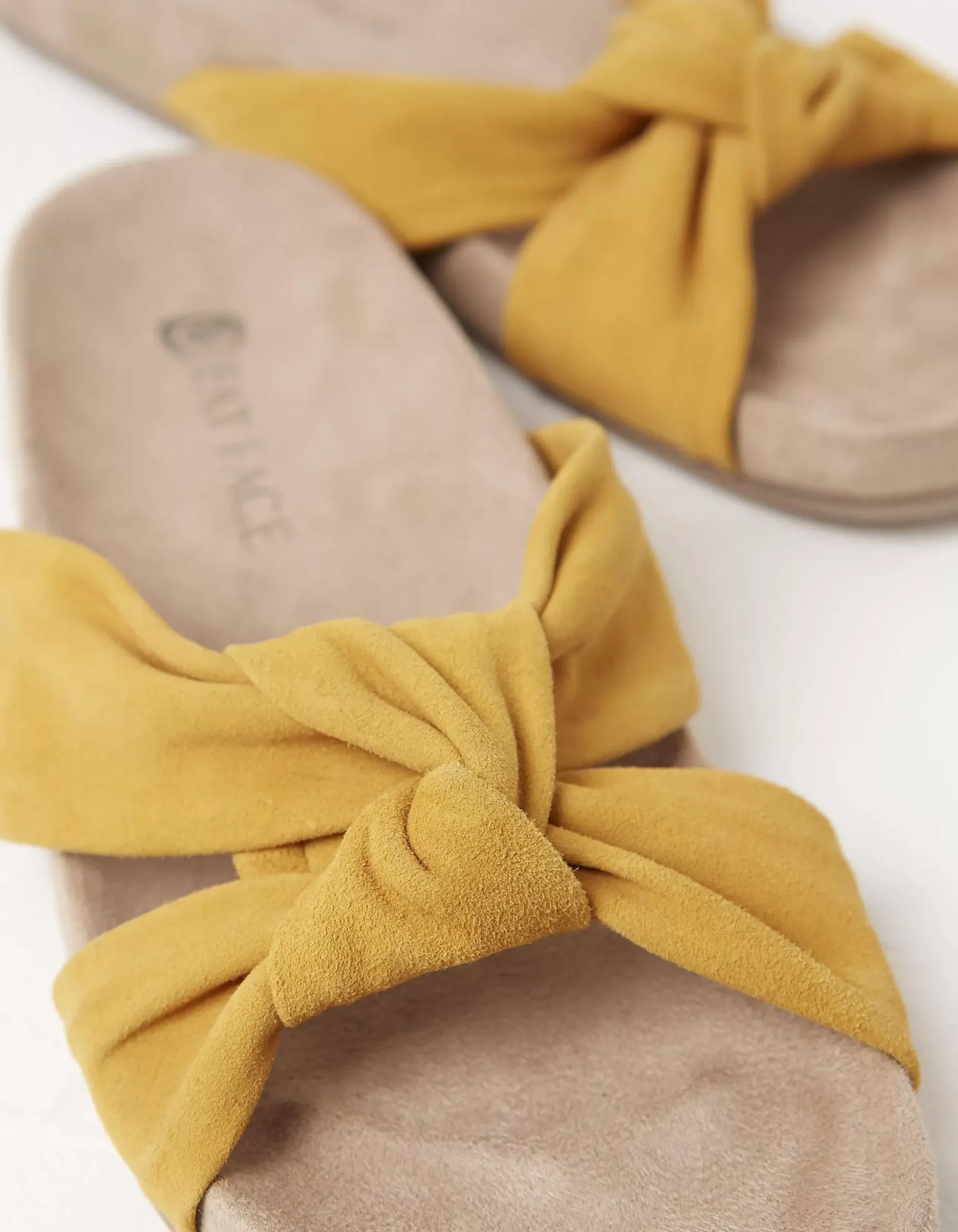 FatFace Zoe Cross Strap Footbed Sliders Mustard Online